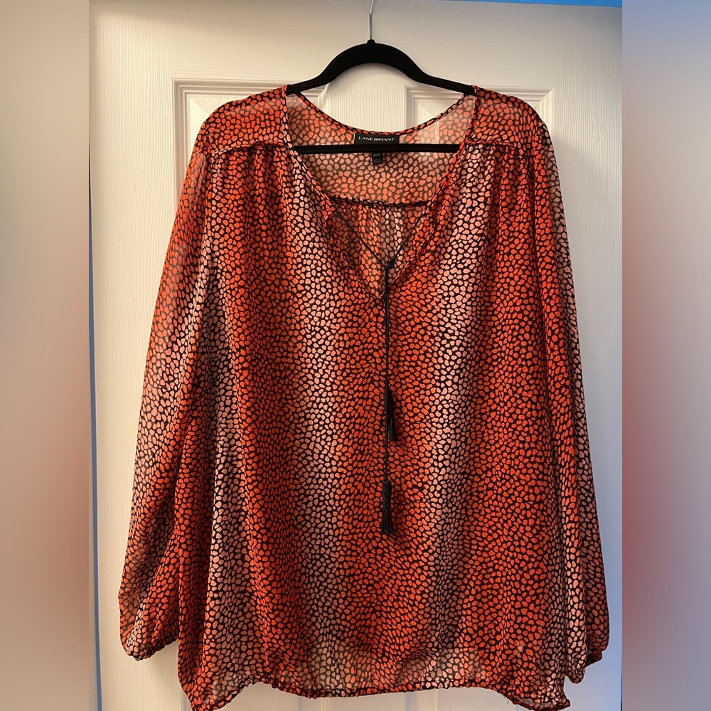 Plus Size Lane Bryant Sheer Blouse - Size 22/24